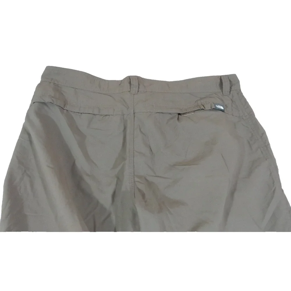 The North Face Convertible Hiking Trail Pants Mens 36 Tan Zip Off Outdoor Nylon